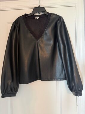 LAmade Faux Leather Top